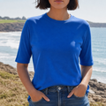 Cotton Crew Neck Half Sleeve Tee