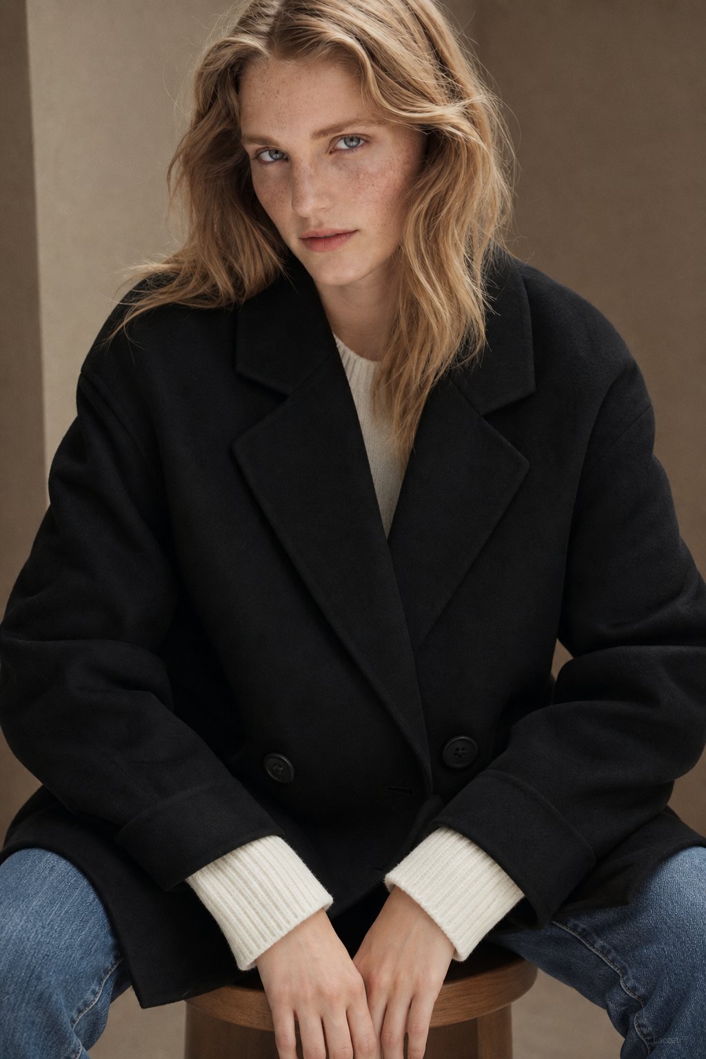 Double Breasted Tailored Midi Coat