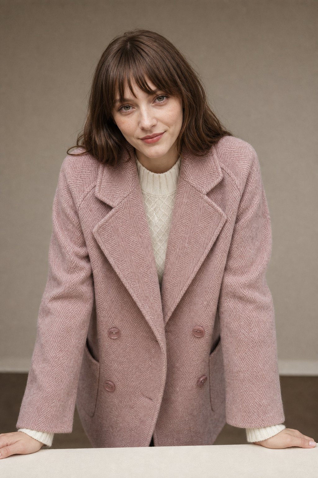 Double Breasted Tailored Midi Coat