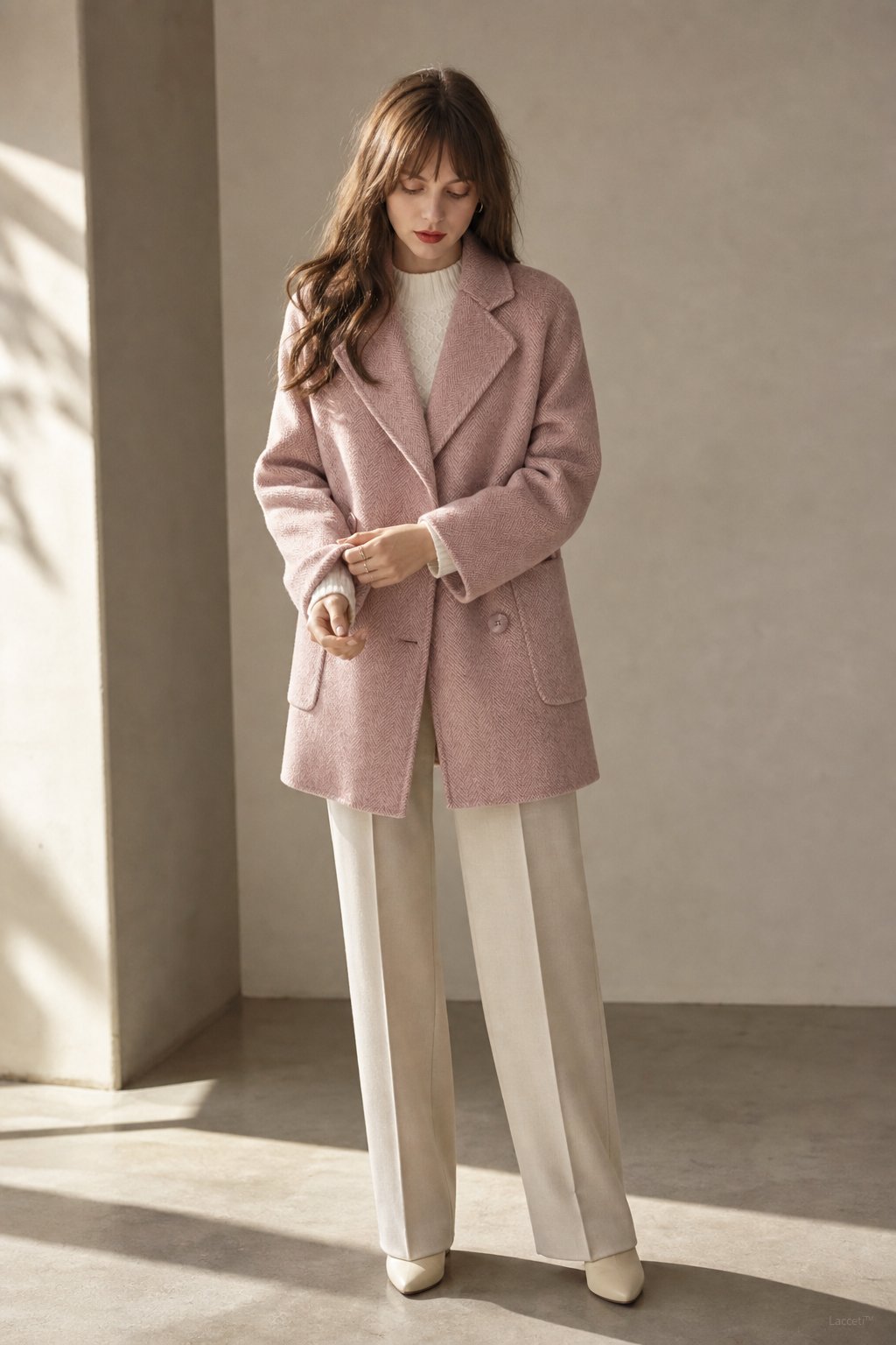 Double Breasted Tailored Midi Coat