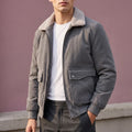 Fleece Lined Corduroy Jacket with Sherpa Collar