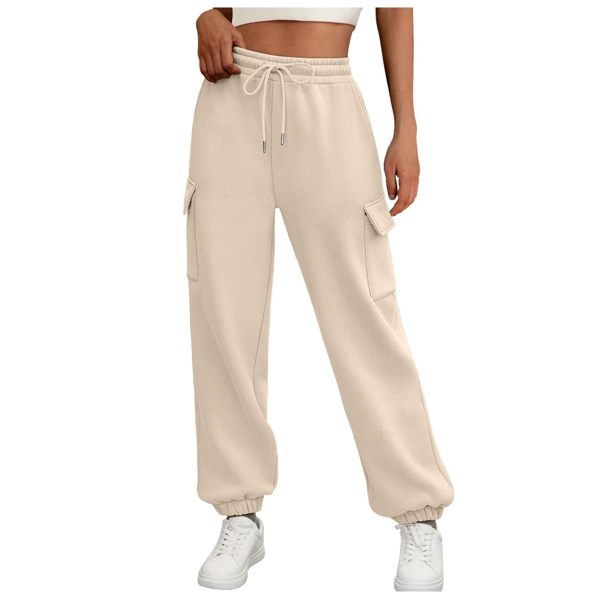 Fleece Lined Relaxed Cargo Jogger Pants