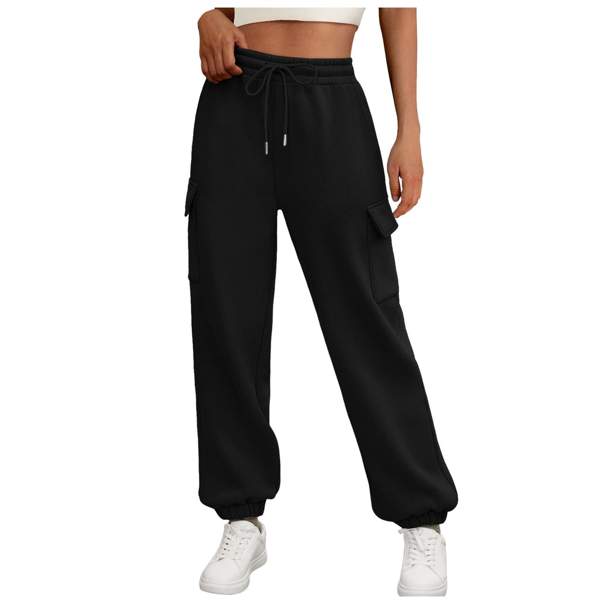 Fleece Lined Relaxed Cargo Jogger Pants