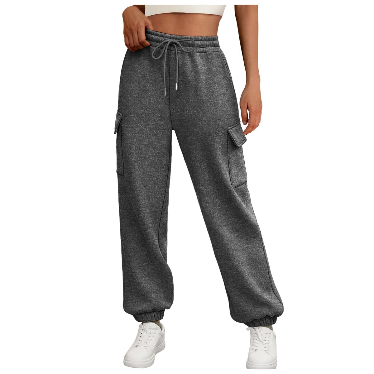 Fleece Lined Relaxed Cargo Jogger Pants