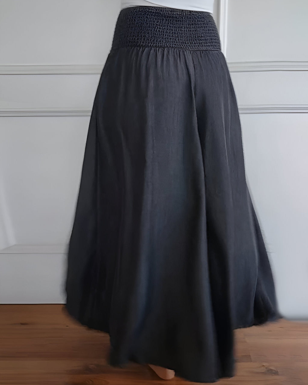 Flowing Wide Leg Pants with Elastic Waist