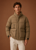 High Neck Quilted Puffer Jacket