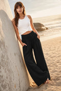 Relaxed Cotton Linen Wide Leg Pants