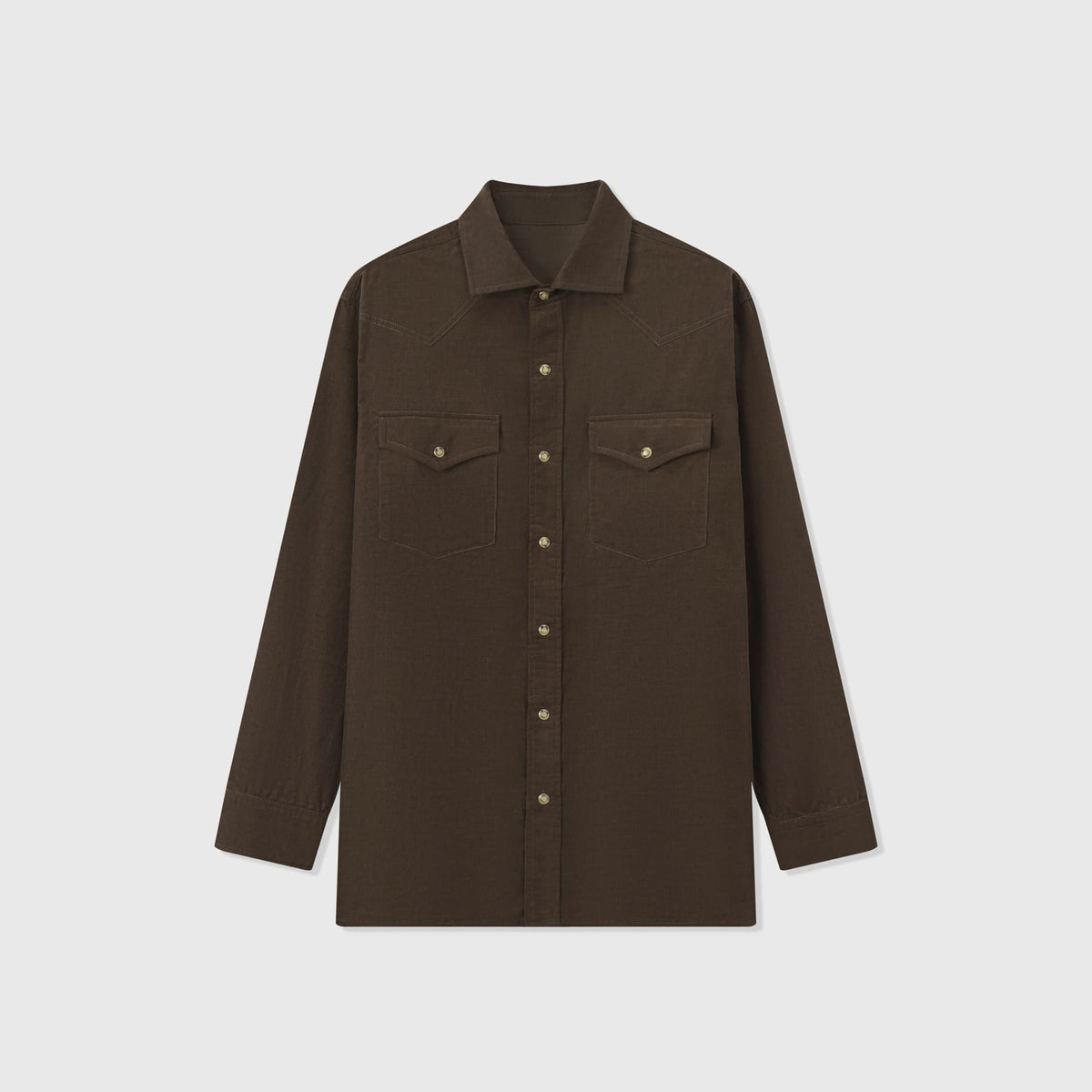 Relaxed Fit Cotton Corduroy Western Shirt