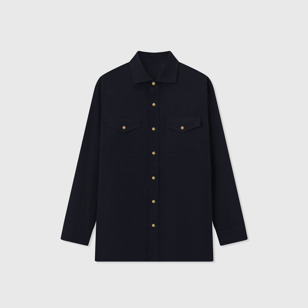 Relaxed Fit Cotton Corduroy Western Shirt