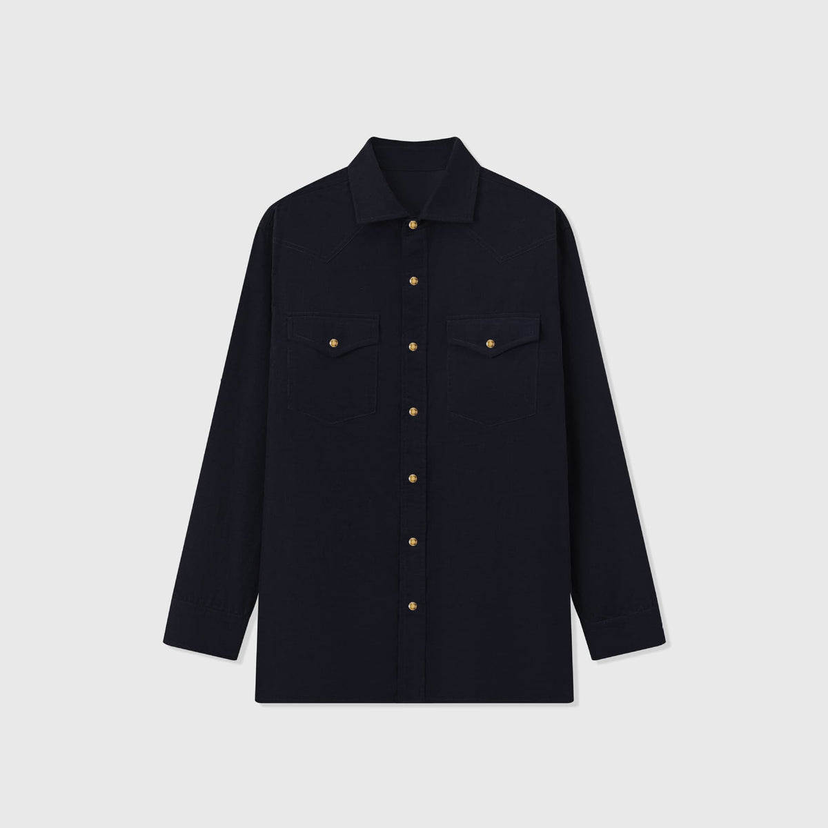 Relaxed Fit Cotton Corduroy Western Shirt