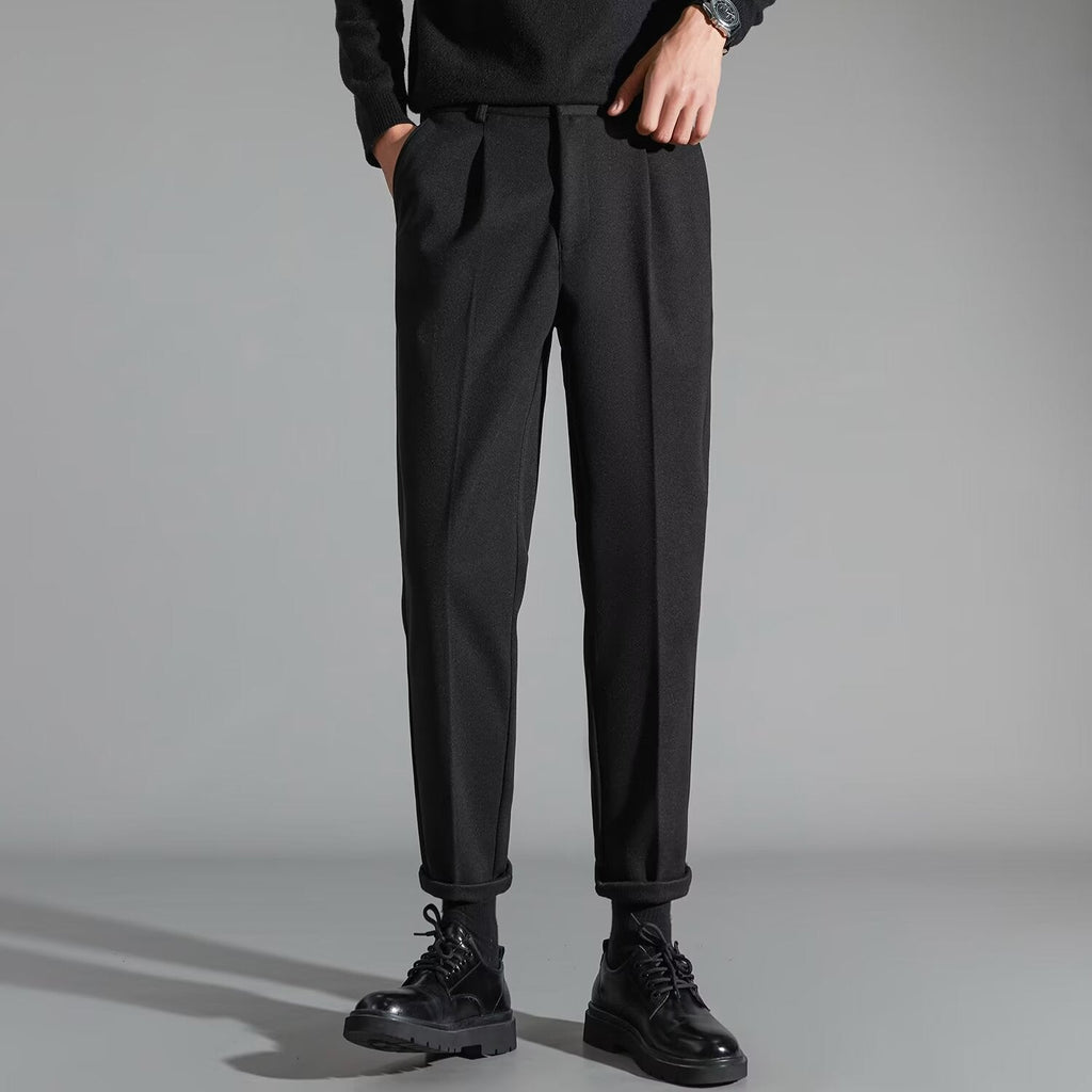 Slim Fit Corduroy Straight Leg Pants