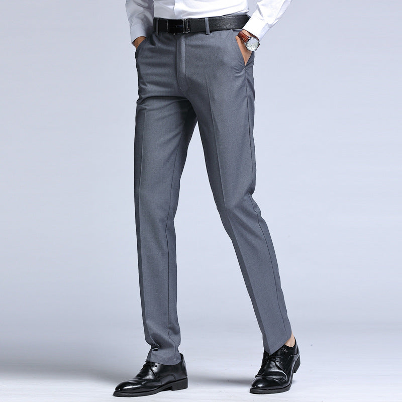 Slim Fit Wool Blend Dress Pants