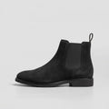 Suede Chelsea Boots with Elastic Side Panels