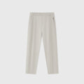 Tapered Linen Lyocell Blend Pants with Elastic Waist